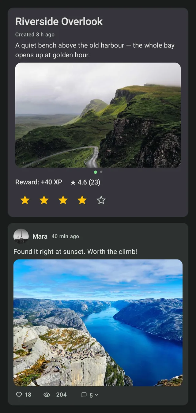 Discovery points near you in StreetPainter